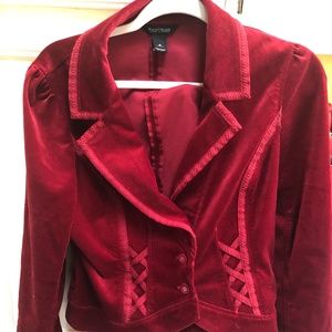 Red White House black market suit jacket